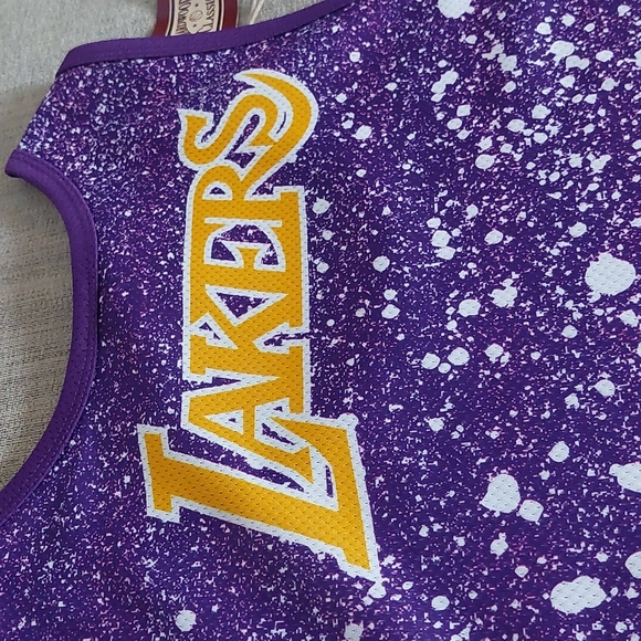 Hardwood Classics Lakers 'Jumbotron Sublimated Tank Lakers' Sz Large - Picture 5 of 6